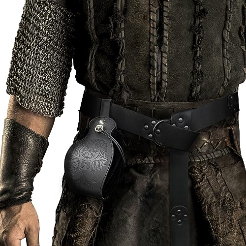Phoenix Drawstring Pouch & Medieval Rivets Belt Set