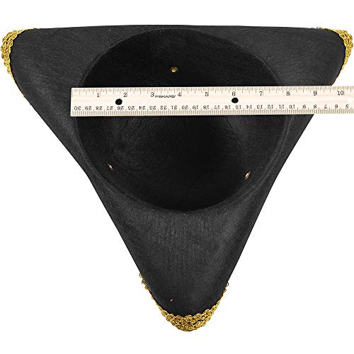 Colonial Style Tricorn Pirate Hat - Deluxe Quality
