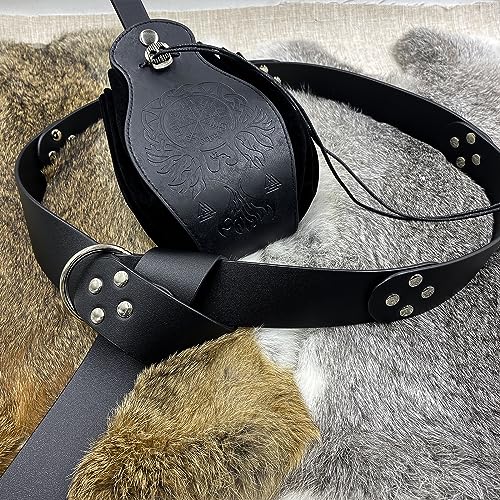 Phoenix Drawstring Pouch & Medieval Rivets Belt Set
