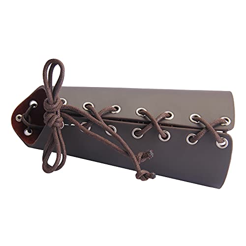 Leather Gauntlet Wristband Medieval Bracers - Fantasy Fashion