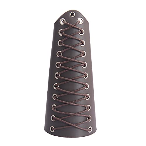 Leather Gauntlet Wristband Medieval Bracers - Fantasy Fashion