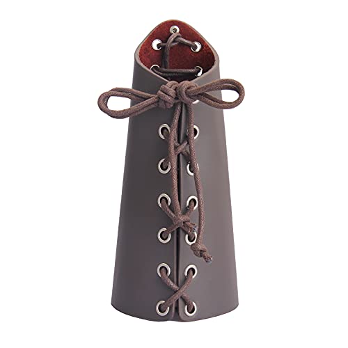 Leather Gauntlet Wristband Medieval Bracers - Fantasy Fashion