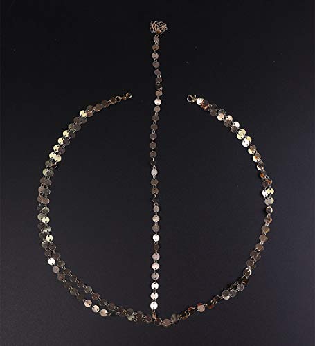 Denifery Boho Gold Head Chain - Goddess Wedding