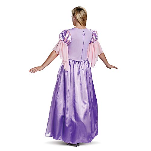 Rapunzel Deluxe Dress Adult Costume, Purple, Medium Size