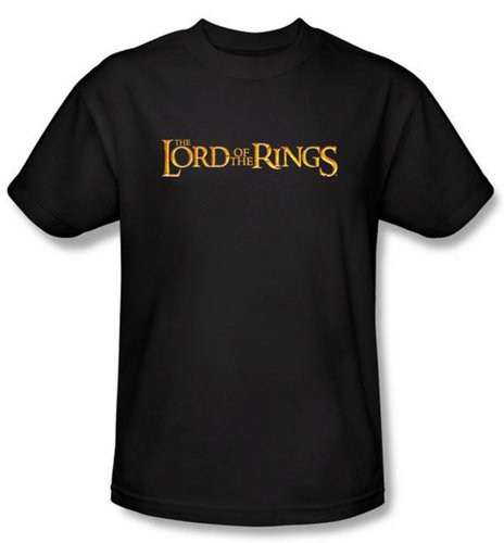 LOTR Logo Adult Black Tee Shirt, 3XL: The Fantasy Symbol
