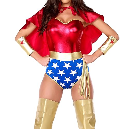 Wonder Woman Costume Set in Red