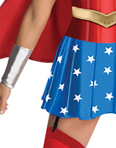 DC Comics Wonder Woman Corset Costume, Red, Medium