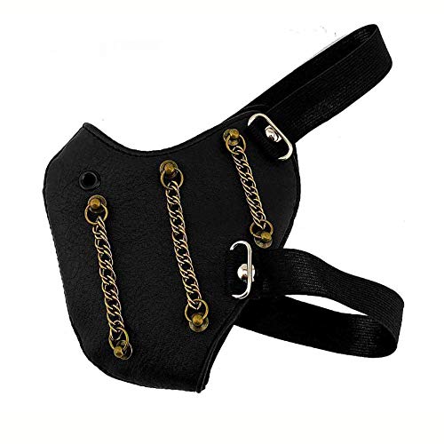 Steampunk Retro Gothic Leather Mask Halloween Cosplay Gear Spike Mask