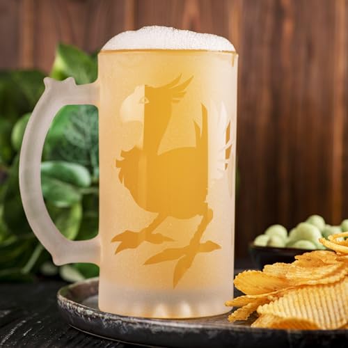 Chocobo Glass Beer Mug, 17oz, Gamer Gift