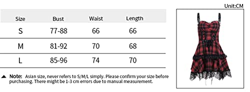 Goth Punk Lace Patchwork Mini Dress