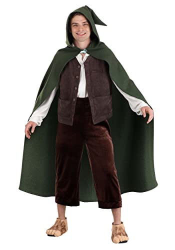 Medieval Frodo Baggins Costume - Dark Green-Large