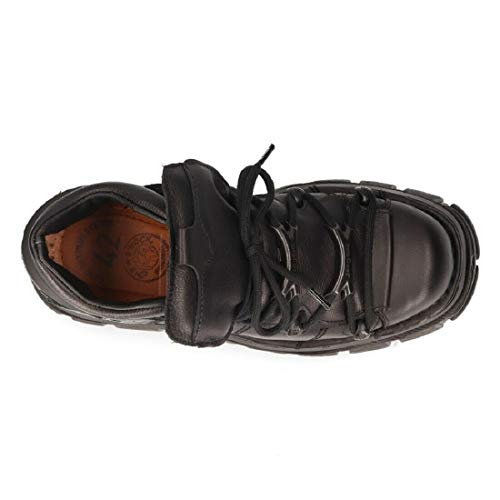 Metallic Black Leather Gothic Boots