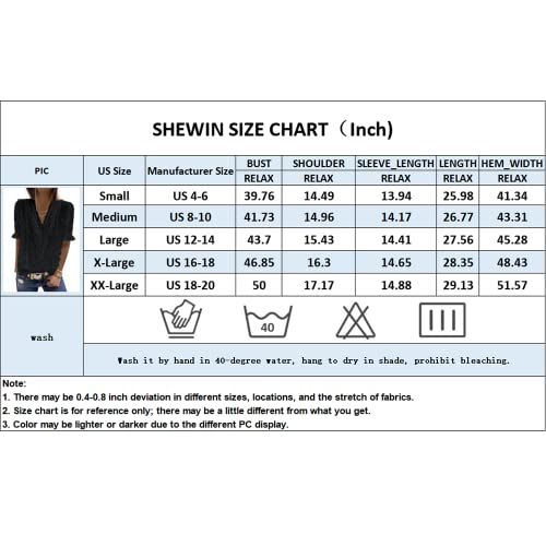 Boho Lace V Neck Blouse for Women, White