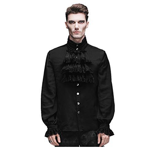 Men's Victorian Gothic 3-Piece Suit Set Black