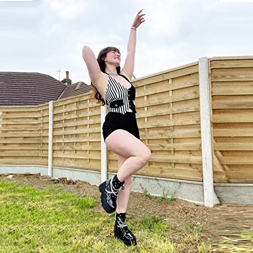 Gothic Platform Ankle Boots Punk Chunky Heel Booties