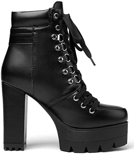 Susanny Platform Heel Boots in Black - Size 9.5