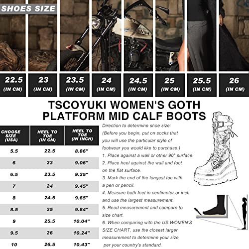 Platform Goth Boots, White