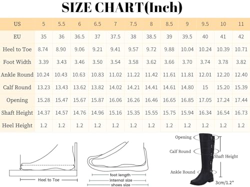 Brown Lace Up Knee High Flat Boots