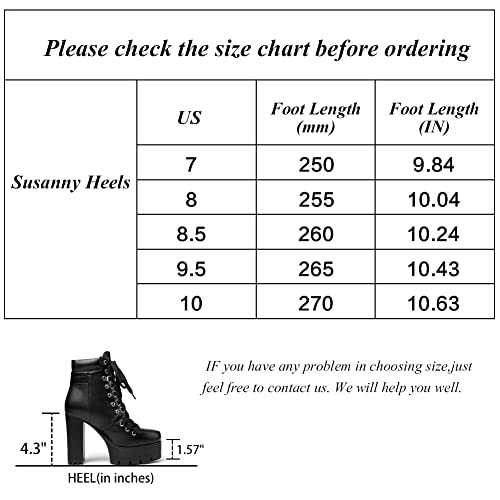 Susanny Platform Heel Boots in Black - Size 9.5
