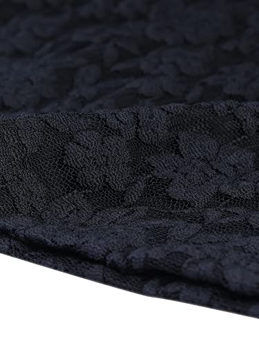 Allegra K Gothic Slim Fit Lace Choker Top