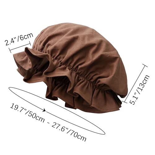 FURPHI Victorian Bonnet for Women - Brown Hatter