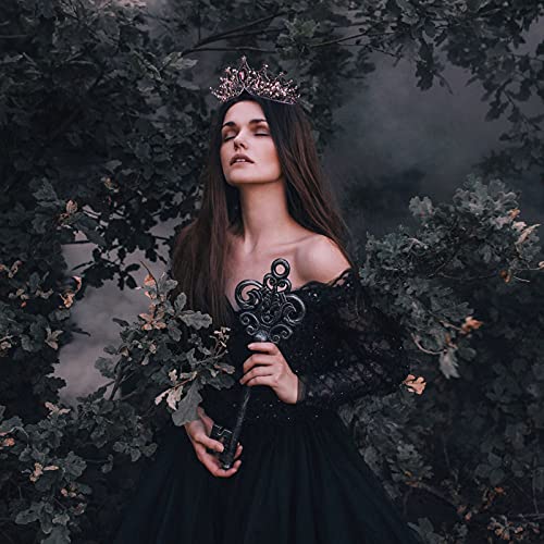 Baroque Queen Crown: Gothic Tiara for Women