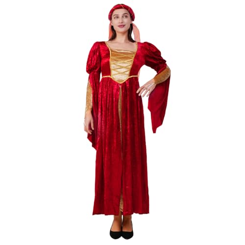 PGOND Medieval Princess Halloween Renaissance Dress Women's Costume