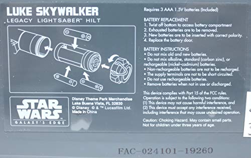Luke Skywalker's Legacy Lightsaber from Galaxy's Edge