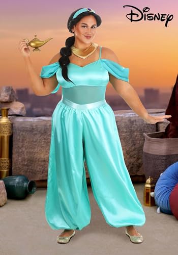 Disney Aladdin Jasmine Plus Size Costume, Women's Fantasy
