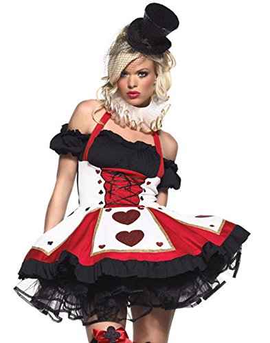 Queen of Hearts Dress Set - Red/Black - S/M