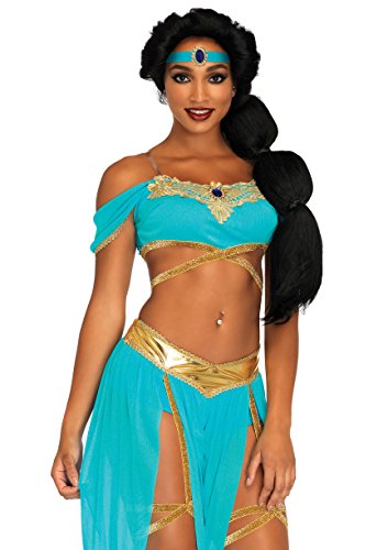 Jasmine Princess Costume - Blue - 4pc