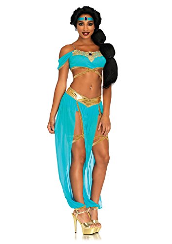 Jasmine Princess Costume - Blue - 4pc