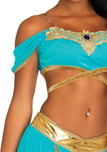 Jasmine Princess Costume - Blue - 4pc