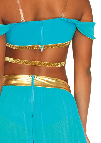 Jasmine Princess Costume - Blue - 4pc