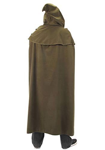 Green Elven Fantasy Cosplay Cloak for Adults