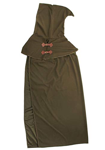 Green Elven Fantasy Cosplay Cloak for Adults
