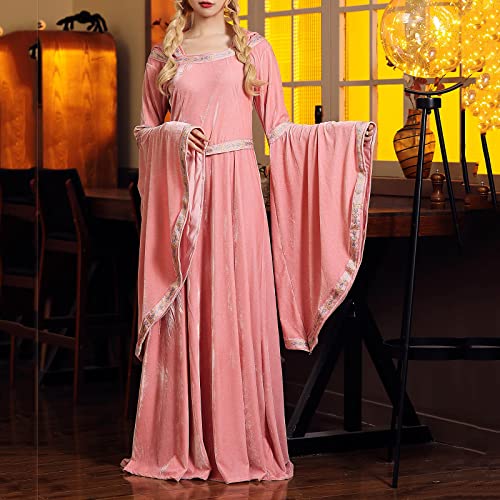 Medieval Velvet Hooded Dress 