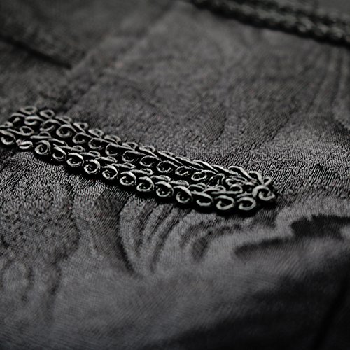 Men's Steampunk Vintage Frock Coat in Black