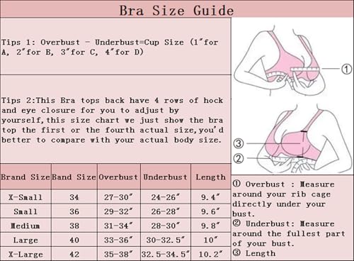 Chenyi Lace Rhinestone Bustier Crop Top (S, Black)