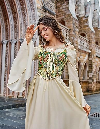 Scarlet Darkness Renaissance Women's Overbust Floral Corset