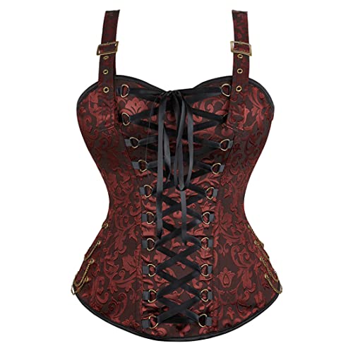 Steampunk Chain Corset Top for Women's Ren Faire