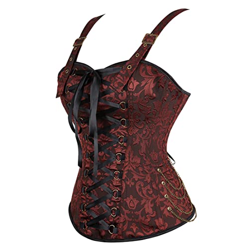 Steampunk Chain Corset Top for Women's Ren Faire