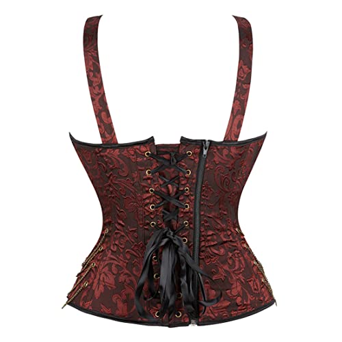Steampunk Chain Corset Top for Women's Ren Faire