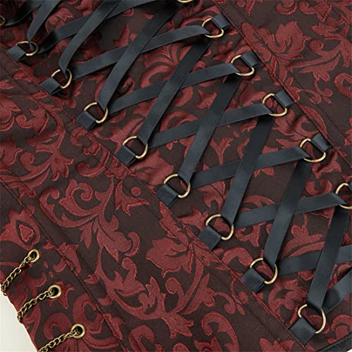 Steampunk Chain Corset Top for Women's Ren Faire