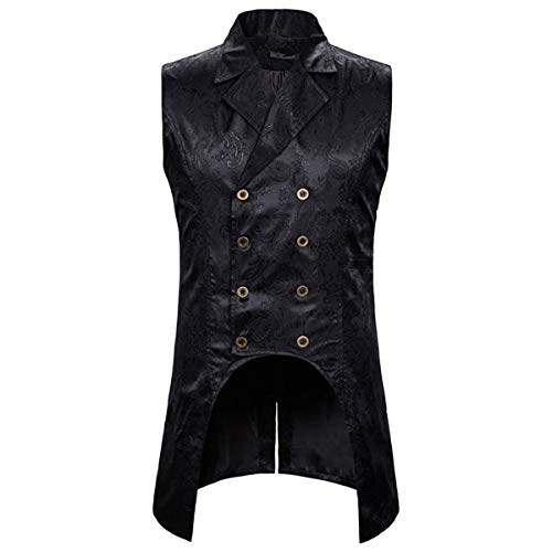 Paisley Gothic Steampunk Waistcoat for Men