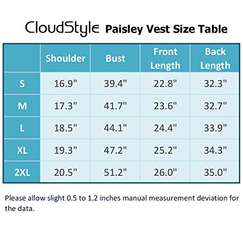 Paisley Gothic Steampunk Waistcoat for Men