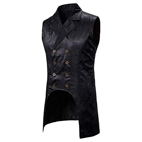 Paisley Gothic Steampunk Waistcoat for Men