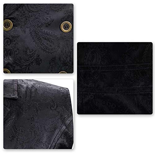 Paisley Gothic Steampunk Waistcoat for Men