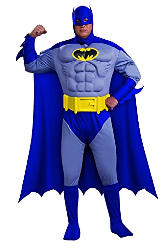 Muscle Chest Batman Adult Plus Size Costume, Blue