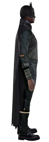 Men's Batman Costume with Cape, Belt, Mask - Standard